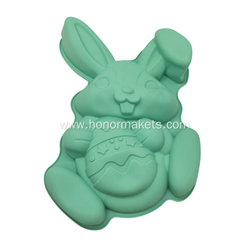 EASTER Bunny with Egge Silicone Mould